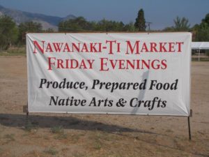 Big Pine Paiute Farmers Market sign